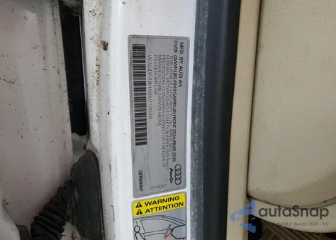 2009 Audi A4 2.0T Cabriolet Quattro from USA, damaged, VIN WAUDF48HX9K010048